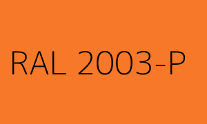 Cor RAL 2003-P