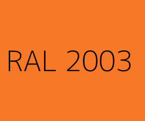 Cor RAL 2003 PASTEL ORANGE