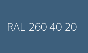 Cor RAL 260 40 20