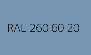 Cor RAL 260 60 20