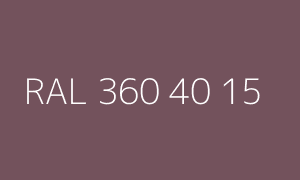 Cor RAL 360 40 15