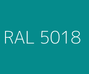 Cor RAL 5018 TURQUOISE BLUE