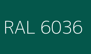Cor RAL 6036