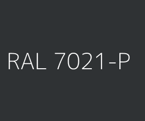 Cor RAL 7021-P BLACK GREY