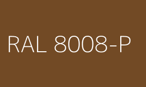 Cor RAL 8008-P