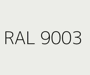 Cor RAL 9003 SIGNAL WHITE